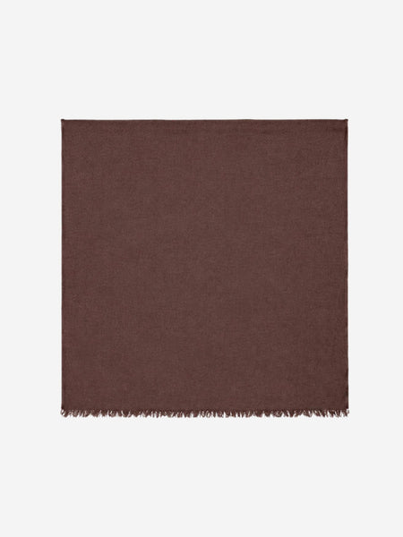 Dark brown monogram wool scarf product image