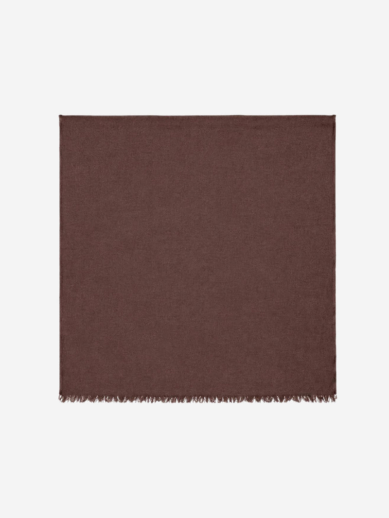 Dark brown monogram wool scarf Scarves Gucci 