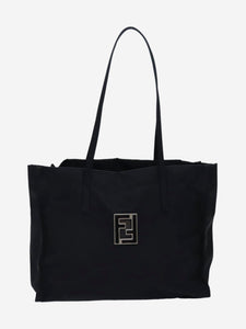 Fendi Black nylon tote bag