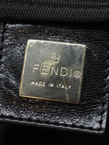 Fendi Black nylon top handle bag