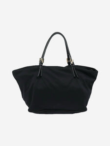 Fendi Black nylon top handle bag