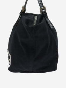 Fendi Black nylon top handle bag