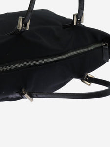 Fendi Black nylon top handle bag