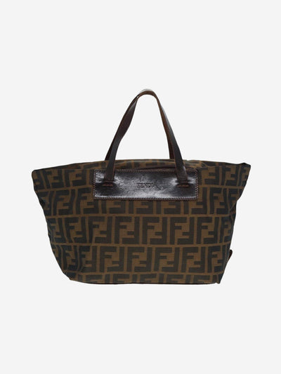 Brown Zucca top handle bag Top Handle Bags Fendi 