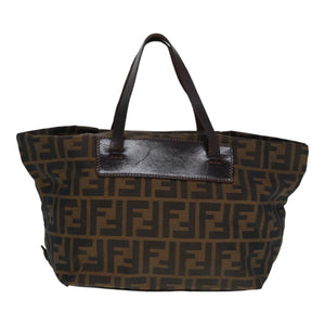 Fendi Brown Zucca top handle bag