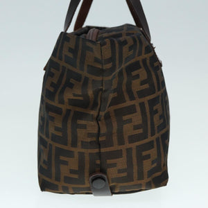 Fendi Brown Zucca top handle bag