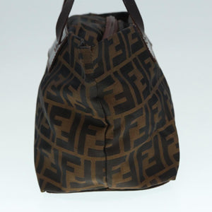 Fendi Brown Zucca top handle bag