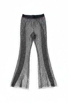 Black crystal net trousers - size UK 8 Trousers Rotate 