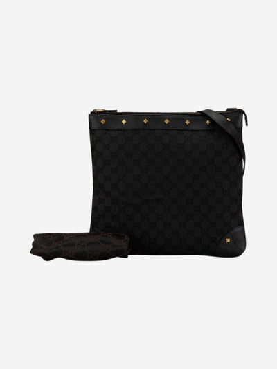 Black GG canvas studded shoulder bag Shoulder bags Gucci 