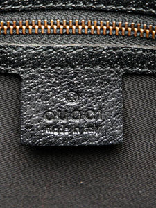 Gucci Black GG canvas studded shoulder bag