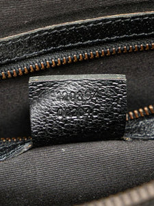 Gucci Black GG canvas studded shoulder bag
