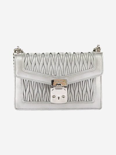 Silver Matelasse chain shoulder bag Shoulder bags Miu Miu 