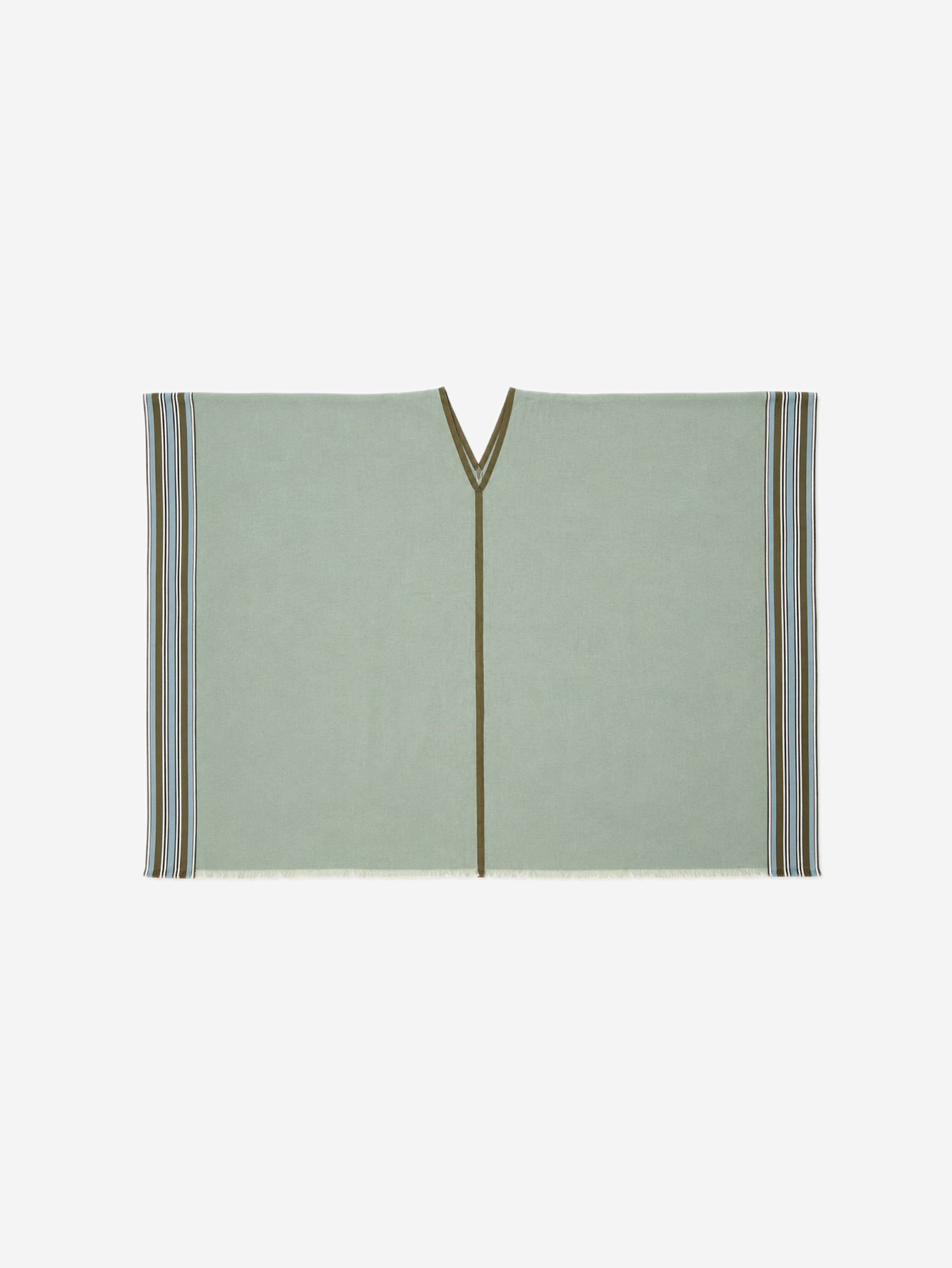 Green silk-blend shawl scarf Scarves Loro Piana 