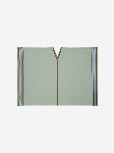 Green silk-blend shawl scarf product image
