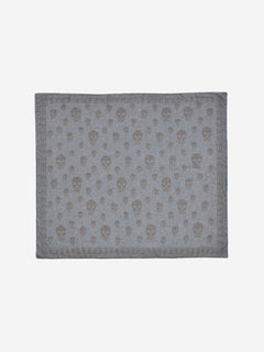 Navy silk skull printed scarf Scarves Alexander McQueen 