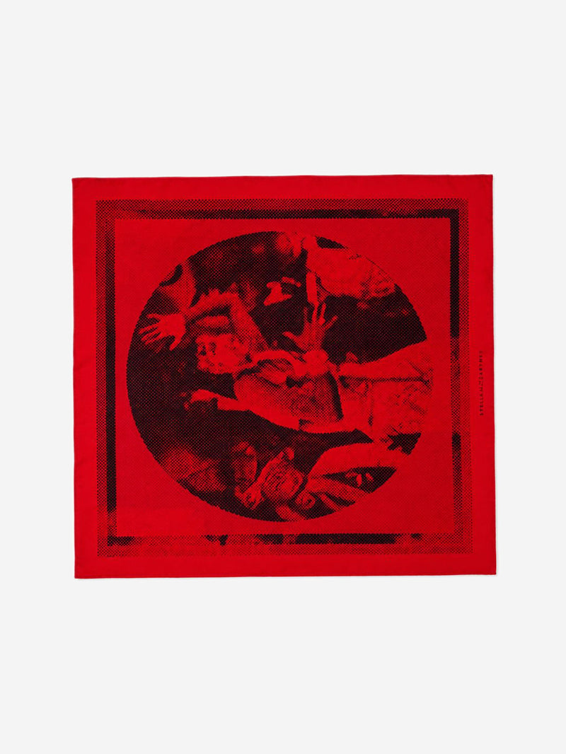 Red silk Josephine Danse scarf Scarves Hermes 