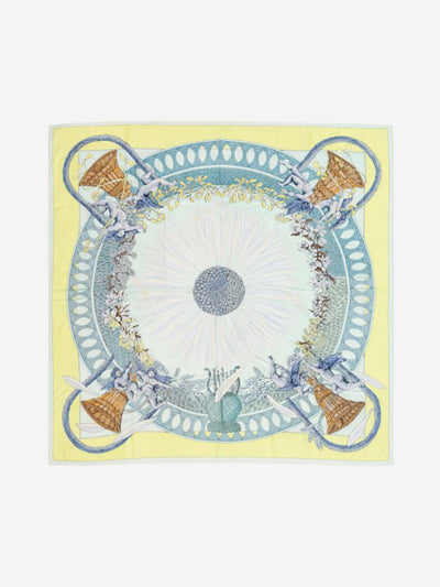 Vintage Green Je T'Aime un Peu Beaucoup silk scarf Scarves Hermes 