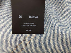 Blue 70's flared jeans - size UK 8 Trousers Saint Laurent 