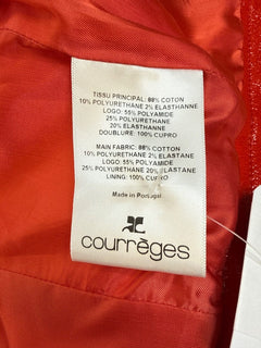 Red Re-Edition vinyl jacket - size UK 8 Coats & Jackets Courreges 