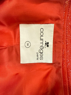 Red Re-Edition vinyl jacket - size UK 8 Coats & Jackets Courreges 