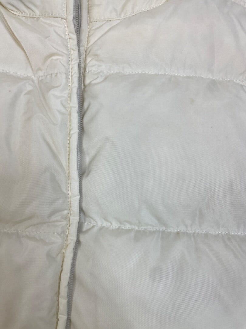 Cream vintage nylon puffer gilet - size UK 12 Coats & Jackets Prada 