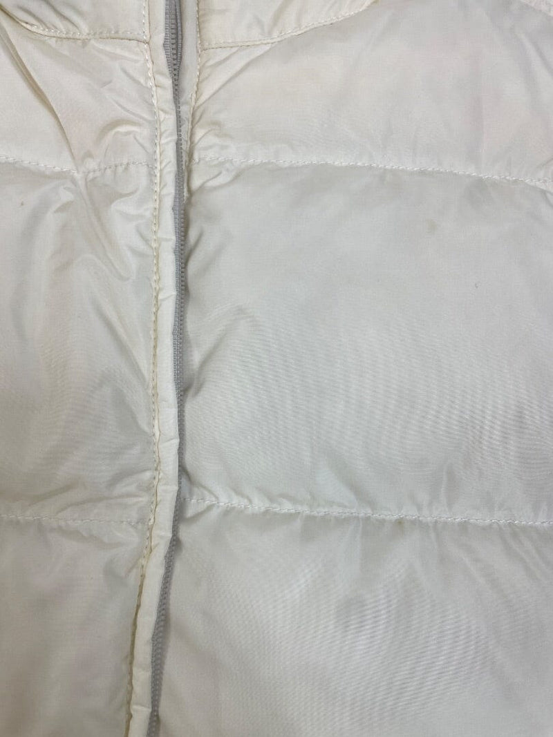Cream vintage nylon puffer gilet - size UK 12 Coats & Jackets Prada 