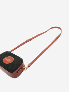Khaki Guccissima wool and leather crossbody bag Cross-body Bags Gucci 