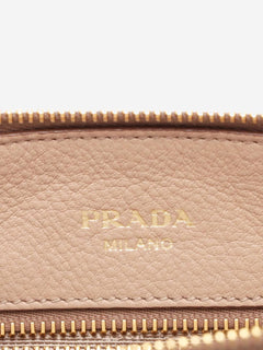 Neutral Vitello Daino leather 2way bag Shoulder bags Prada 