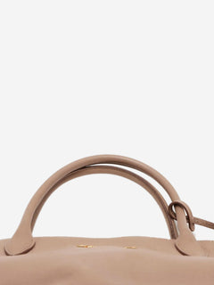 Neutral Vitello Daino leather 2way bag Shoulder bags Prada 