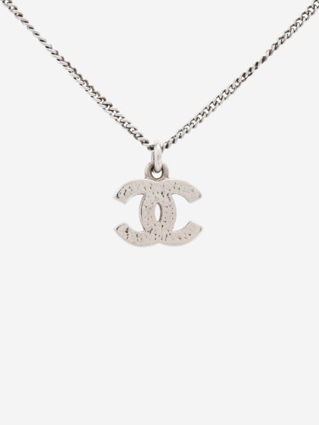 Silver Coco Mark 08V rhinestone necklace alternate image