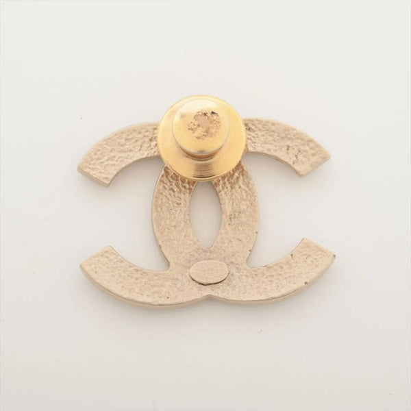 Gold rhinestone brooch alternate image