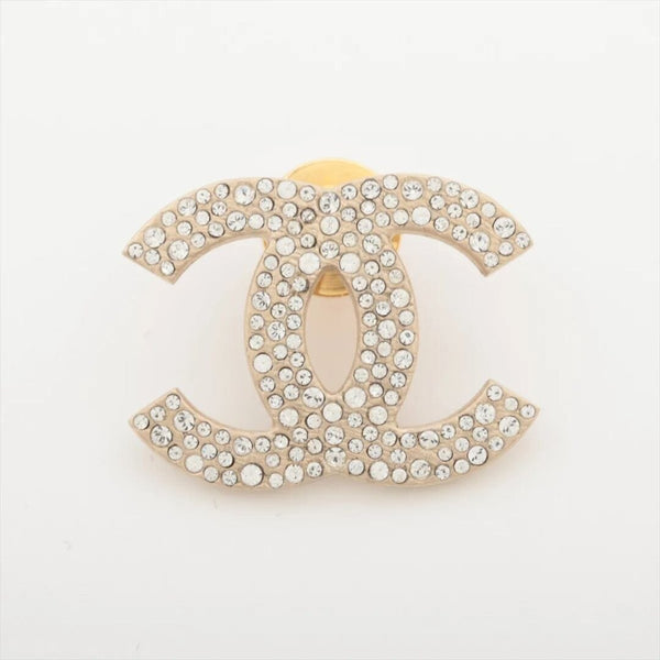 Gold rhinestone brooch product image