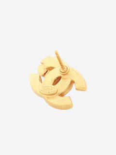 Gold Coco Mark Camelia 03P earrings Earrings Chanel 