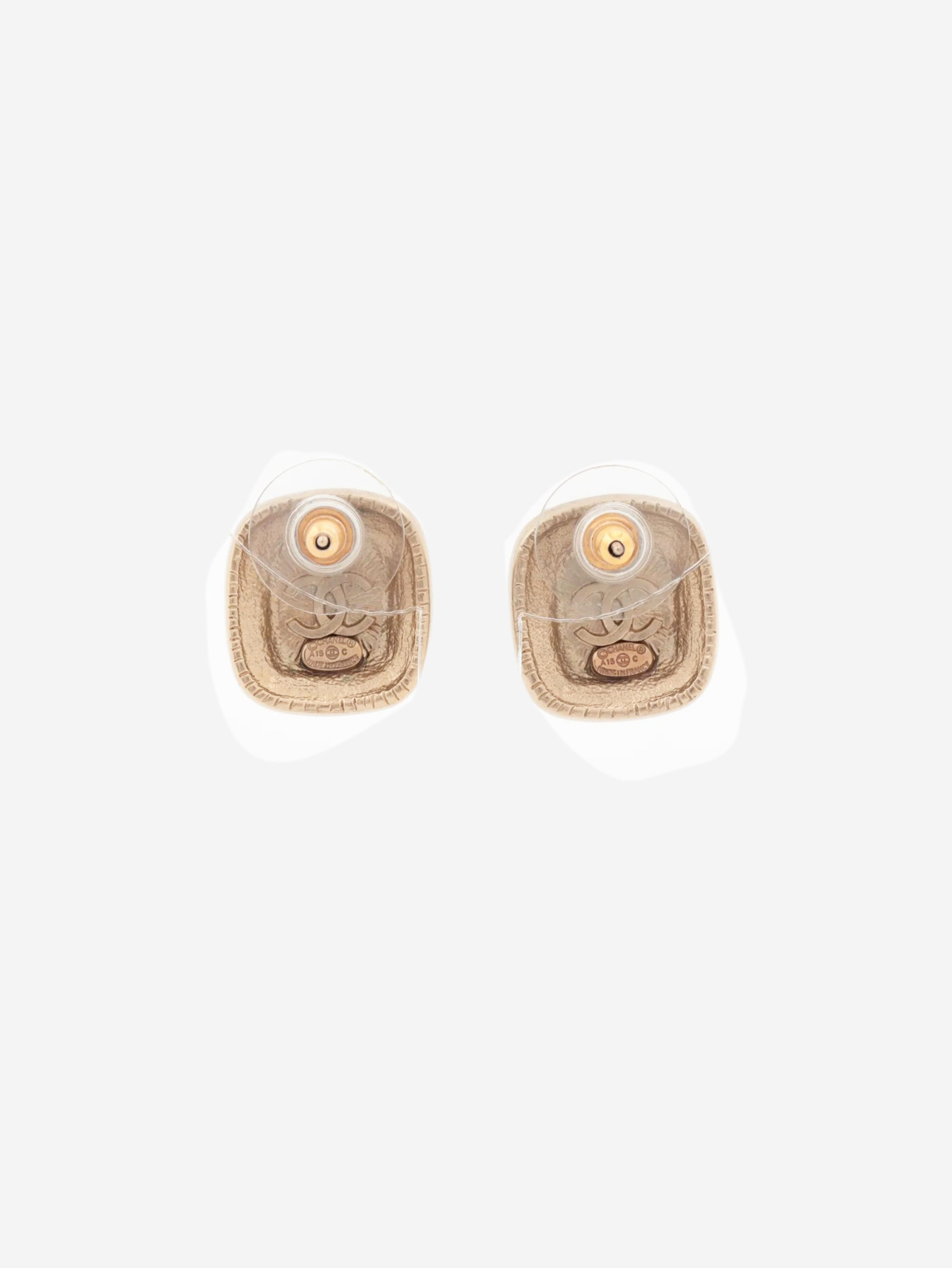 Brown Coco Mark A15C earrings