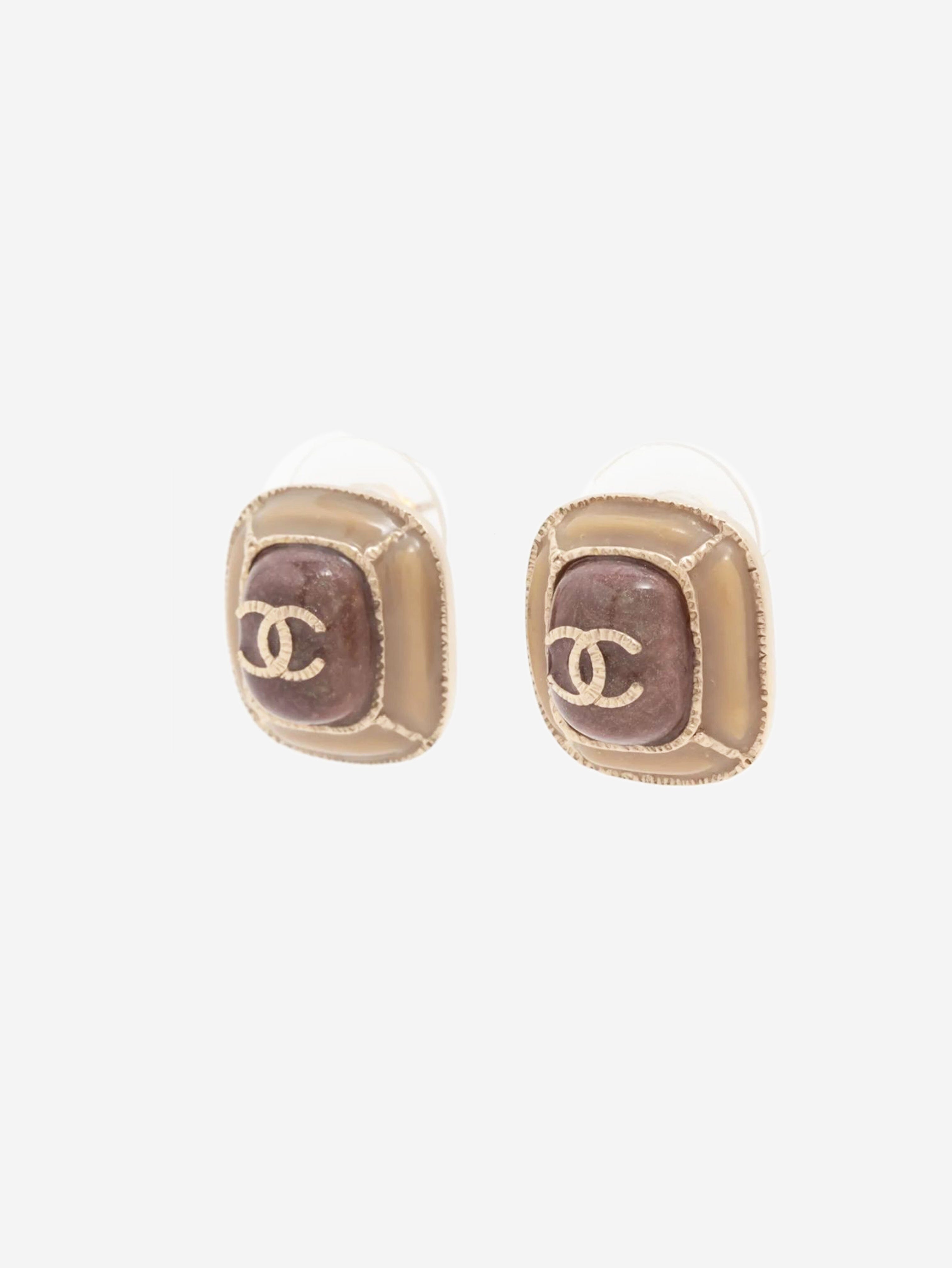 Brown Coco Mark A15C earrings