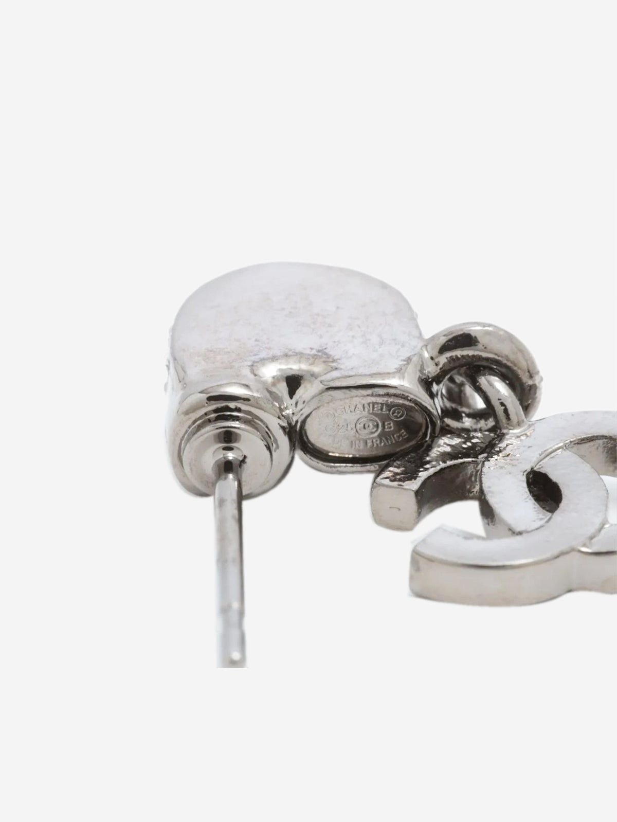 Silver Coco Mark C25B drop earrings Earrings Chanel 