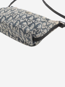 Dior Blue Trotter canvas shoulder bag