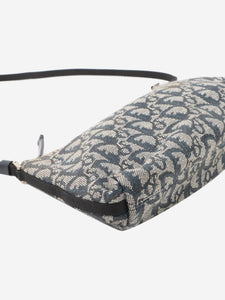 Dior Blue Trotter canvas shoulder bag