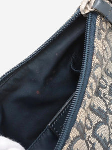 Dior Blue Trotter canvas shoulder bag