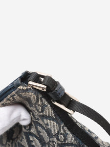 Dior Blue Trotter canvas shoulder bag