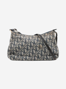 Dior Blue Trotter canvas shoulder bag