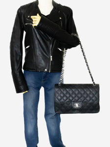 Chanel Black 2013 large caviar Classic Double Flap bag