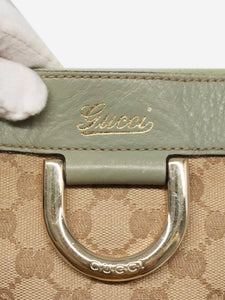 Gucci Neutral GG canvas Abbey shoulder bag