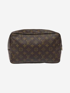 Louis Vuitton Brown Monogram Trousse Toilette pouch bag