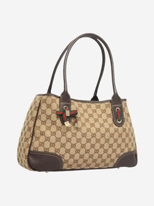 Gucci Brown GG Canvas Web Sherry Line tote bag