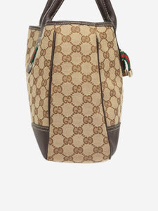 Gucci Brown GG Canvas Web Sherry Line tote bag