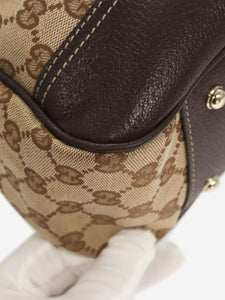 Gucci Brown GG Canvas Web Sherry Line tote bag