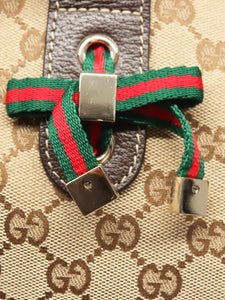 Gucci Brown GG Canvas Web Sherry Line tote bag