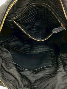 Prada Black leather top handle bag