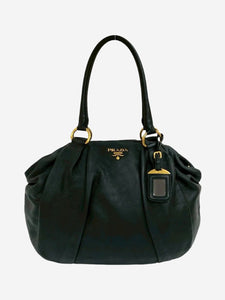Prada Black leather top handle bag